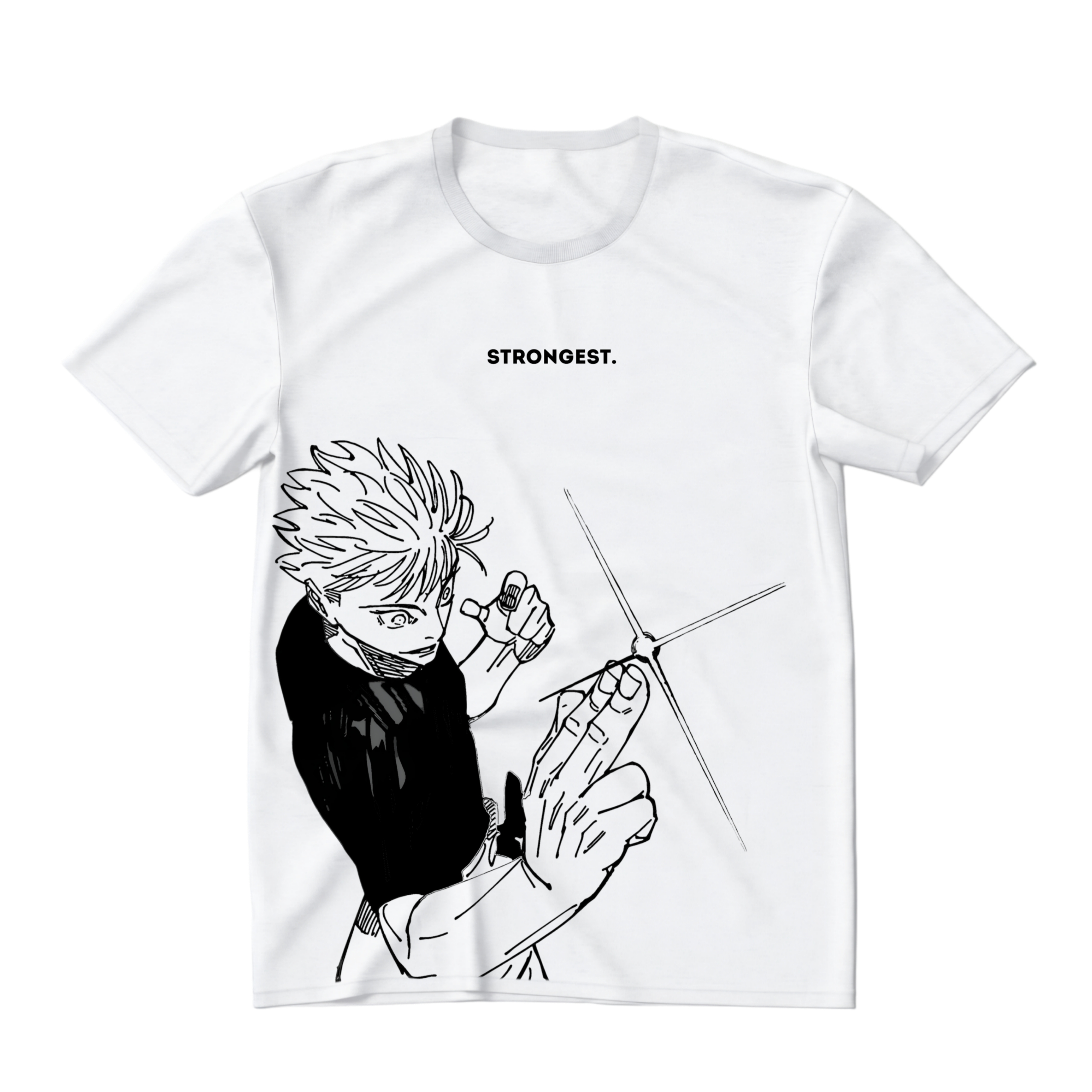 Футболка Jujutsu Kaisen — Strongest — Білий