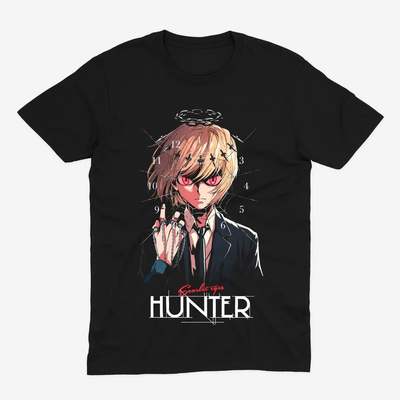Футболка Hunter x Hunter — Курапіка — Чорний