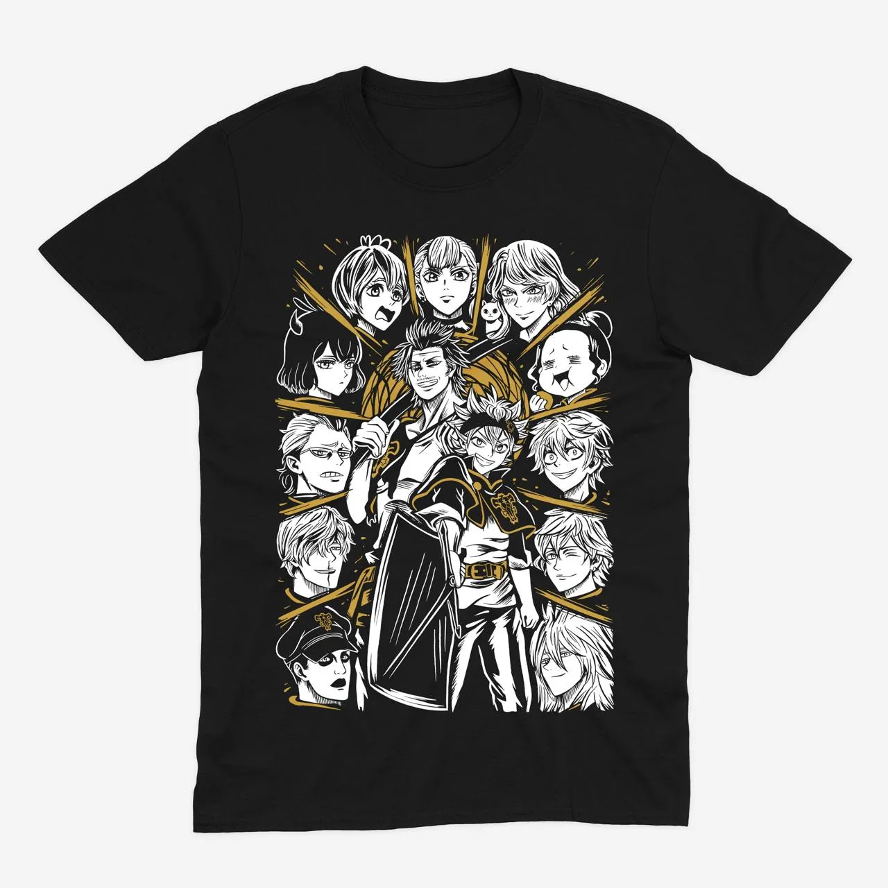 Футболка Black Clover — Чорні Бики — Чорний