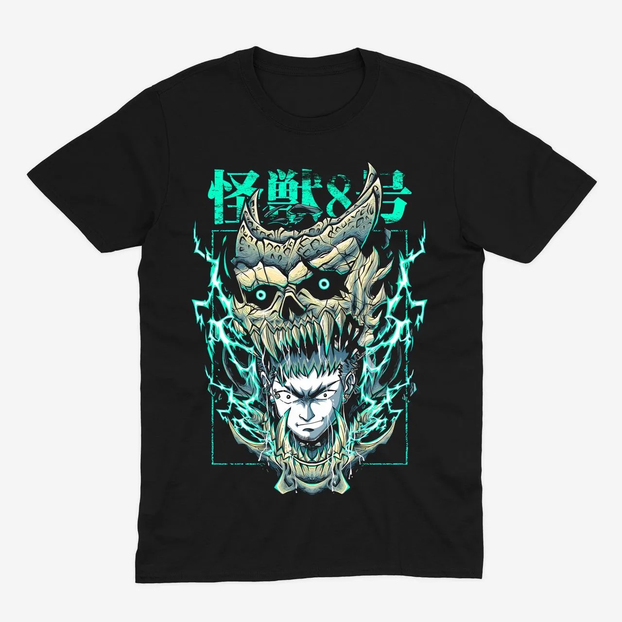 Футболка Kaiju No. 8 — Кафка Хібіно — Чорний