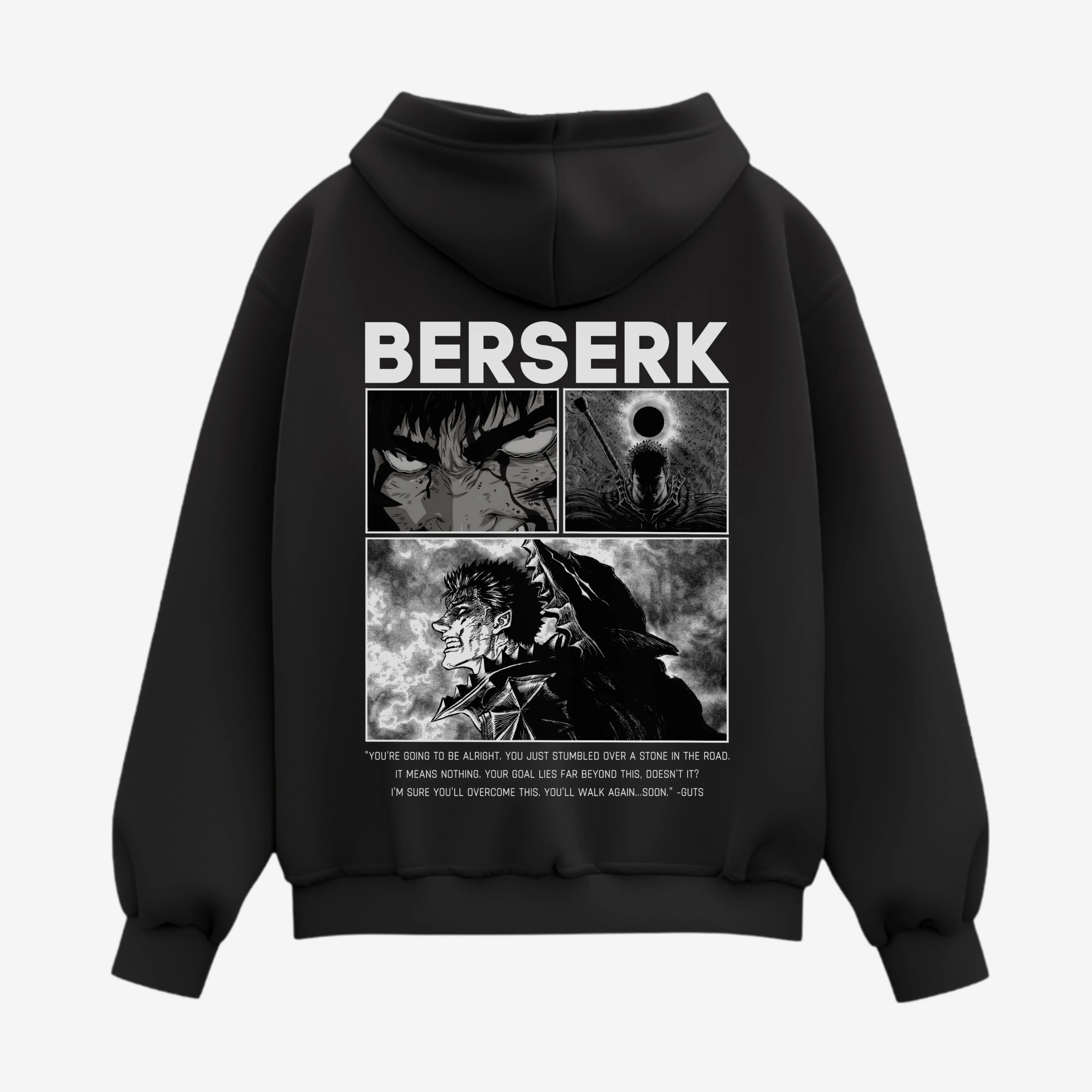 Худі Berserk - You'll Walk Again — Чорний