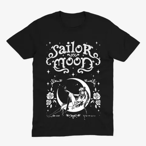 Футболка Sailor Moon — Місячна варта — Чорний