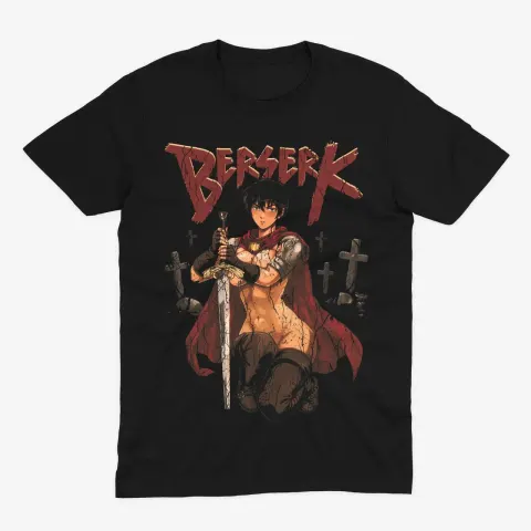 Футболка Berserk — Каска — Чорний
