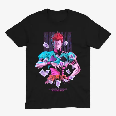 Футболка Hunter x Hunter — Хісока — Чорний