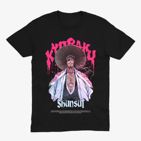 Футболка Bleach — Шюнсуй Кьораку — Чорний