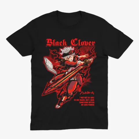 Футболка Black Clover — Аста — Чорний