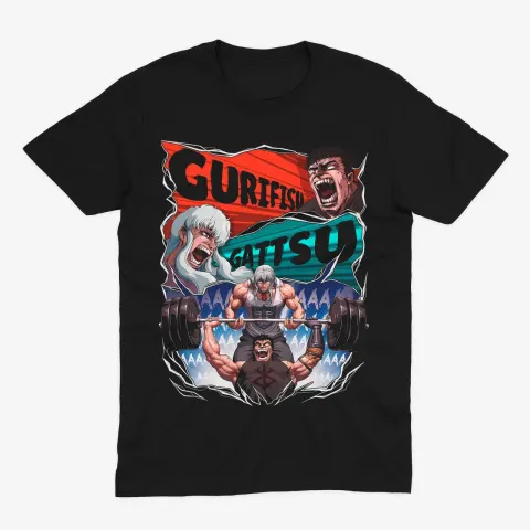 Футболка Berserk — Gurifisu Gattsu — Чорний