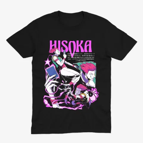 Футболка Hunter x Hunter — Хісока — Чорний