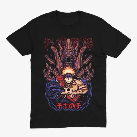 Футболка Naruto — Дитя пророцтва — Чорний