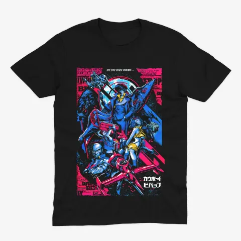 Футболка Cowboy Bebop — See You Space Cowboy — Чорний