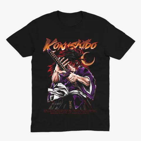 Футболка Demon Slayer — Кокушібо — Чорний