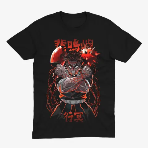 Футболка Demon Slayer — Ґьомей — Чорний