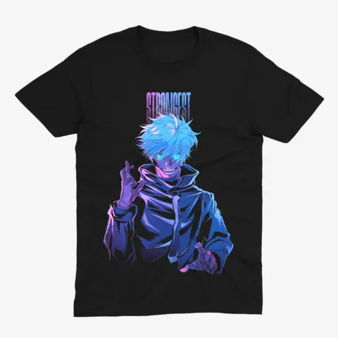 Футболка Jujutsu Kaisen — Ґоджо — Чорний