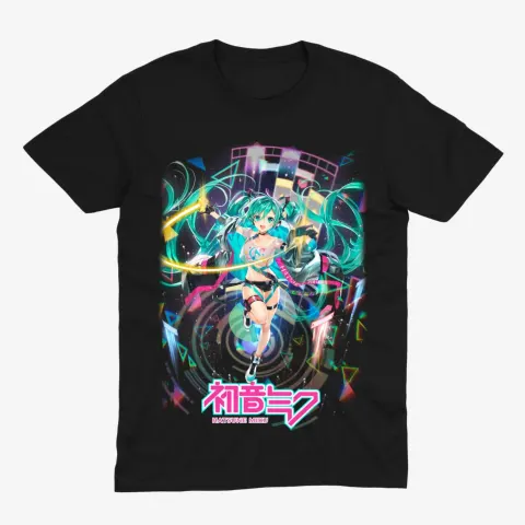 Футболка Hatsune Miku — Digital — Чорний