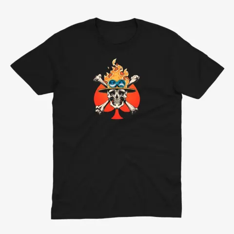 Футболка One Piece — Портгас Д. Ейс — Чорний