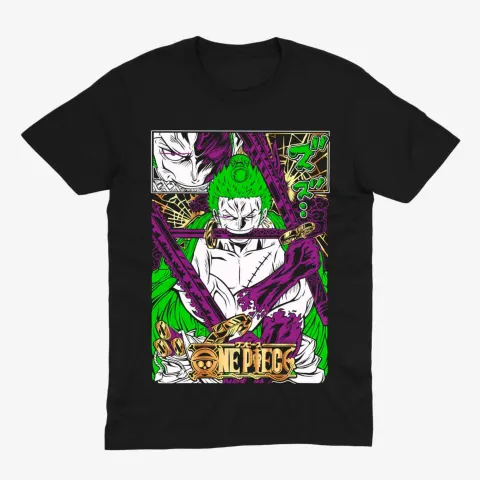 Футболка One Piece — Ророноа Зоро — Чорний