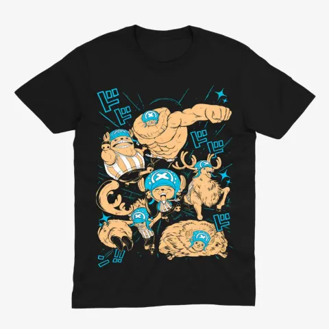 Футболка One Piece — Тоні Тоні Чоппер — Чорний