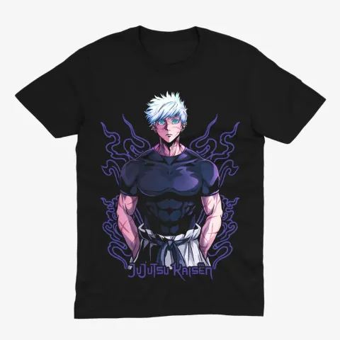 Футболка Jujutsu Kaisen — Ґоджо Сатору — Чорний