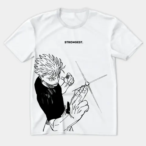 Футболка Jujutsu Kaisen — Strongest — Білий